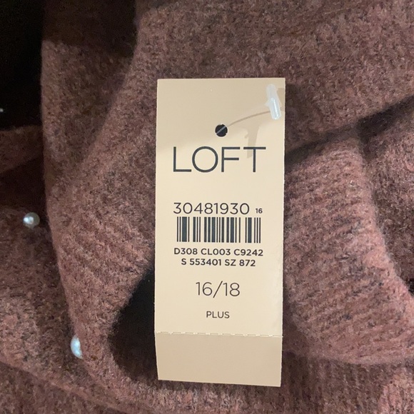 LOFT Plus Pearlized Sweater - Picture 7 of 8